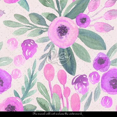 Wallpaper Watercolor Vintage Flowers