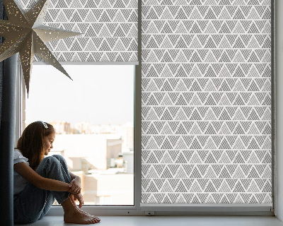 Roller blind for window Striped triangles