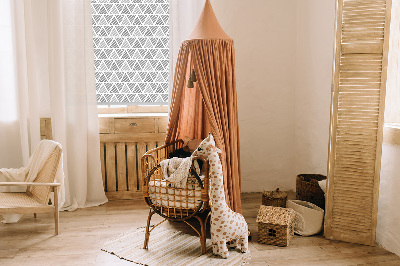 Roller blind for window Striped triangles