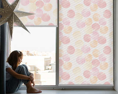 Roller blind for window Colorful spots