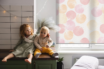 Roller blind for window Colorful spots