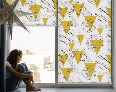 Blind for window Triangles and wheels made of dots