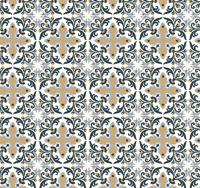 Roller blind Moroccan tile