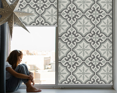 Blind for window Moroccan tile
