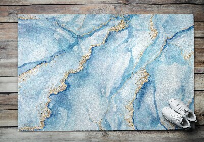 Outdoor door mat Blue Marble