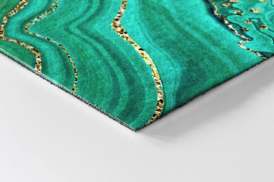 Outdoor door mat Marble in Shades of Turquoise