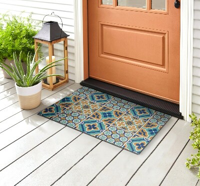 Outdoor door mat Alternating Geometry