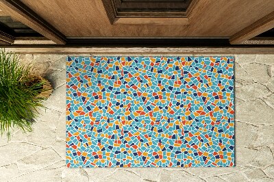 Front door floor mat Chromatic Abstraction