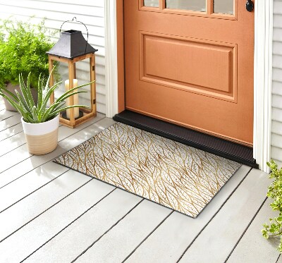 Front door floor mat Golden Leaves