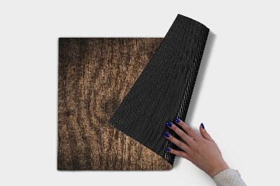 Front door floor mat Knot in wood