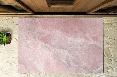 Front door floor mat Abstract in Shades of Pink