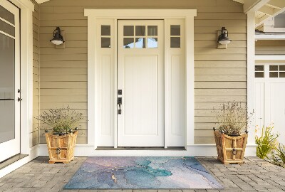 Front door floor mat Multicolored Marble