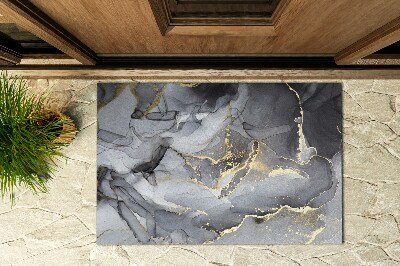 Front door floor mat Marble Gray