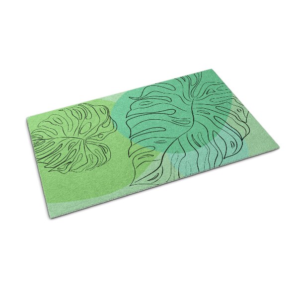 Outdoor rug for deck Monstera Leaves