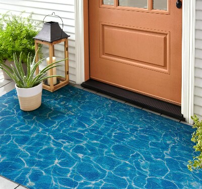 Front door mat Water Waves