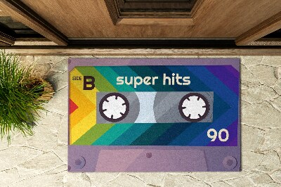 Front door mat Retro Super Hits cassette
