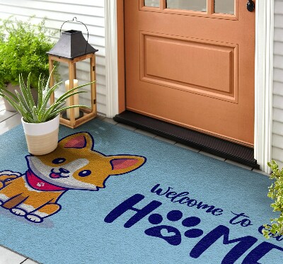 Carpet front door Welcome Home