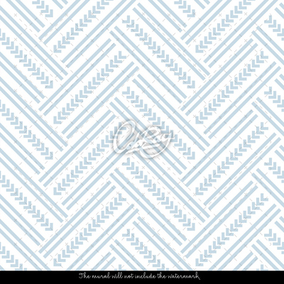 Wallpaper Herringbone Blue