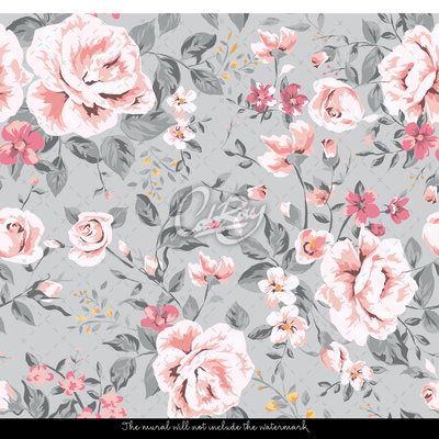 Wallpaper Ashy Vintage Floral