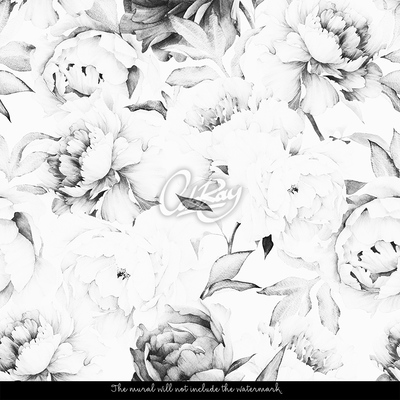 Wallpaper Romantic Peonies