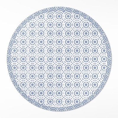 Vinyl floor rug Tiny wheels mosaic in Greek style