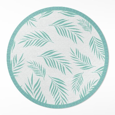 Pvc carpet Palm branches tropical leaves