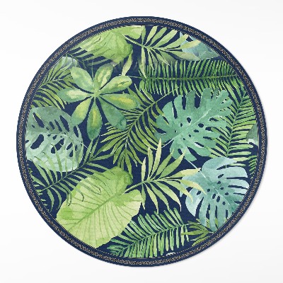Pvc carpet Tropical wild jungle leaves