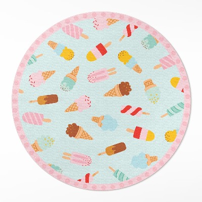 Vinyl floor rug Sweet ice cream cones