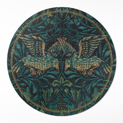 Vinyl floor rug Birds by William Morris