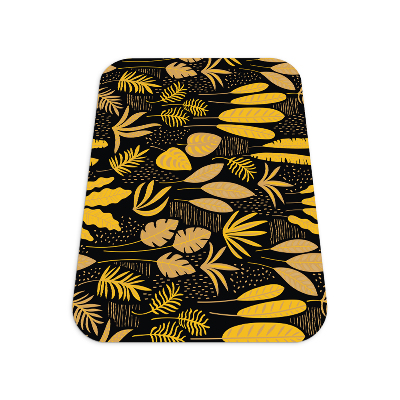 Office chair mat Yellow leaves