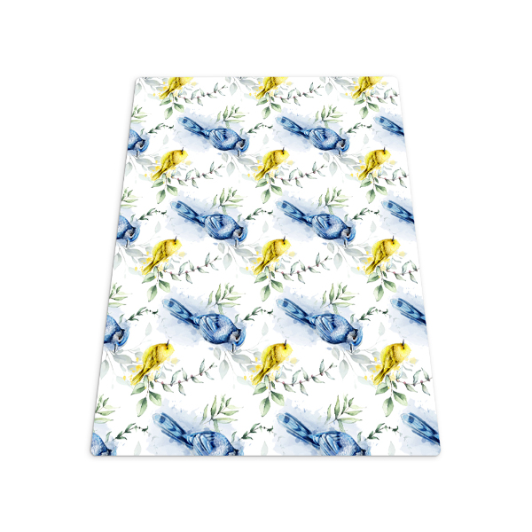 Office chair mat Colorful birds