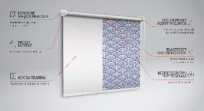 Roller blind for window Semicircle