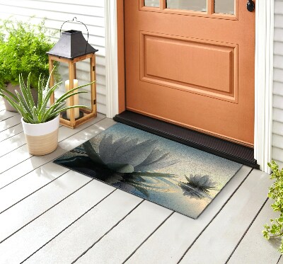 Outdoor door mat Water Lilies