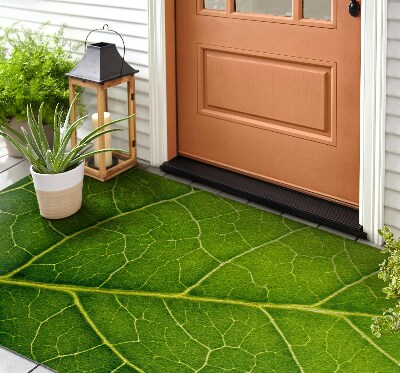 Front door floor mat Leaf Details