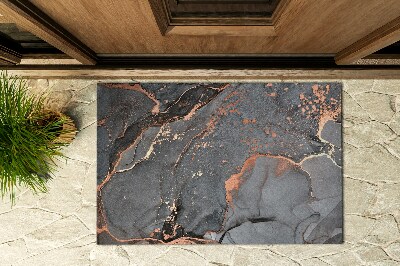 Front door floor mat Marble In Shades Of Gray