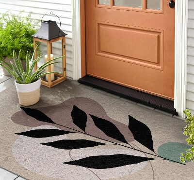 Front door floor mat Leaves