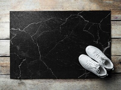 Front door floor mat Darkness Marble