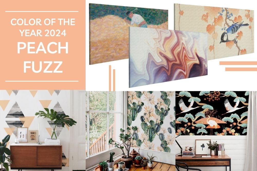 Pantone Peach Fuzz - color of the year 2024