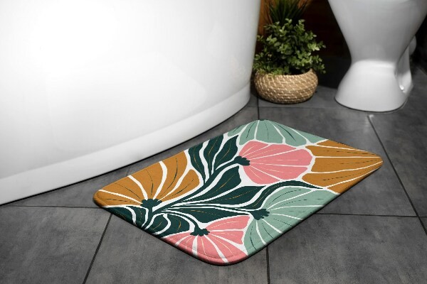 Non-slip bathroom rugs