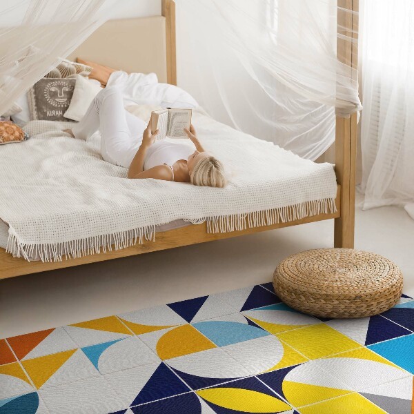 Abstract vinyl rugs
