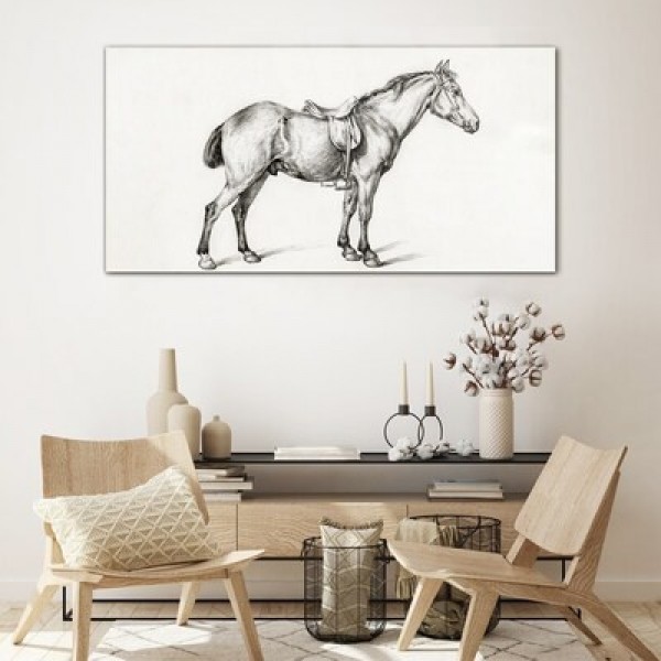 Glass prints with horses