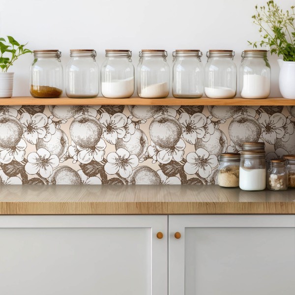 Nature self-adhesive vinyl tiles