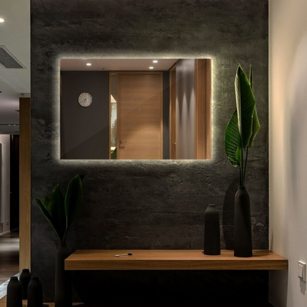 Mirrors with LED backlight