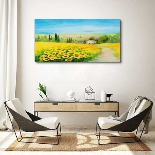Canvas prints with fields and meadows