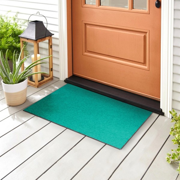 Single colour front door mats