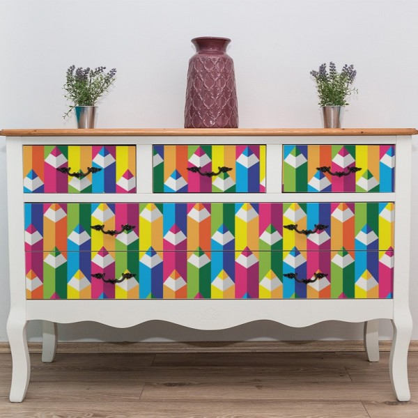 Children's furniture self-adhesive wraps